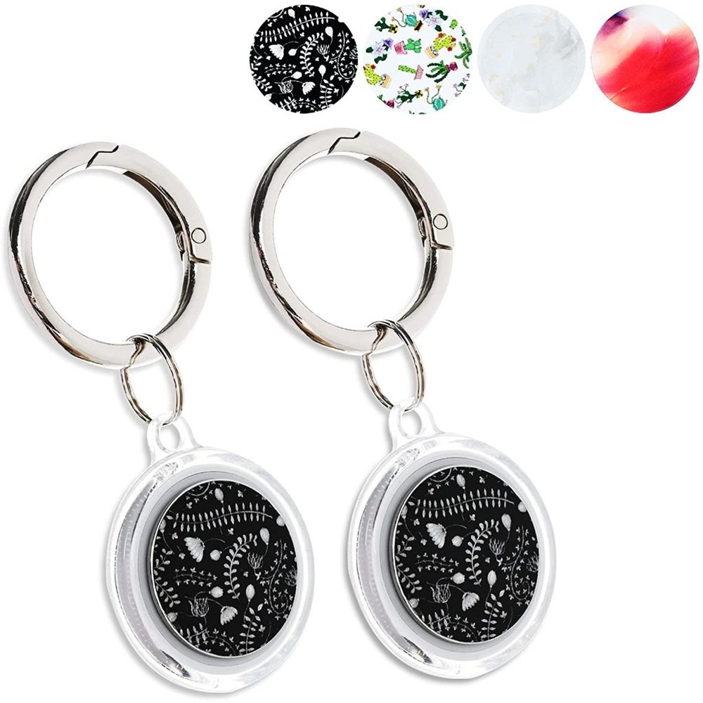 2 Pack AirTags Case Holder 2021, Multiple Sticker Patterns Design